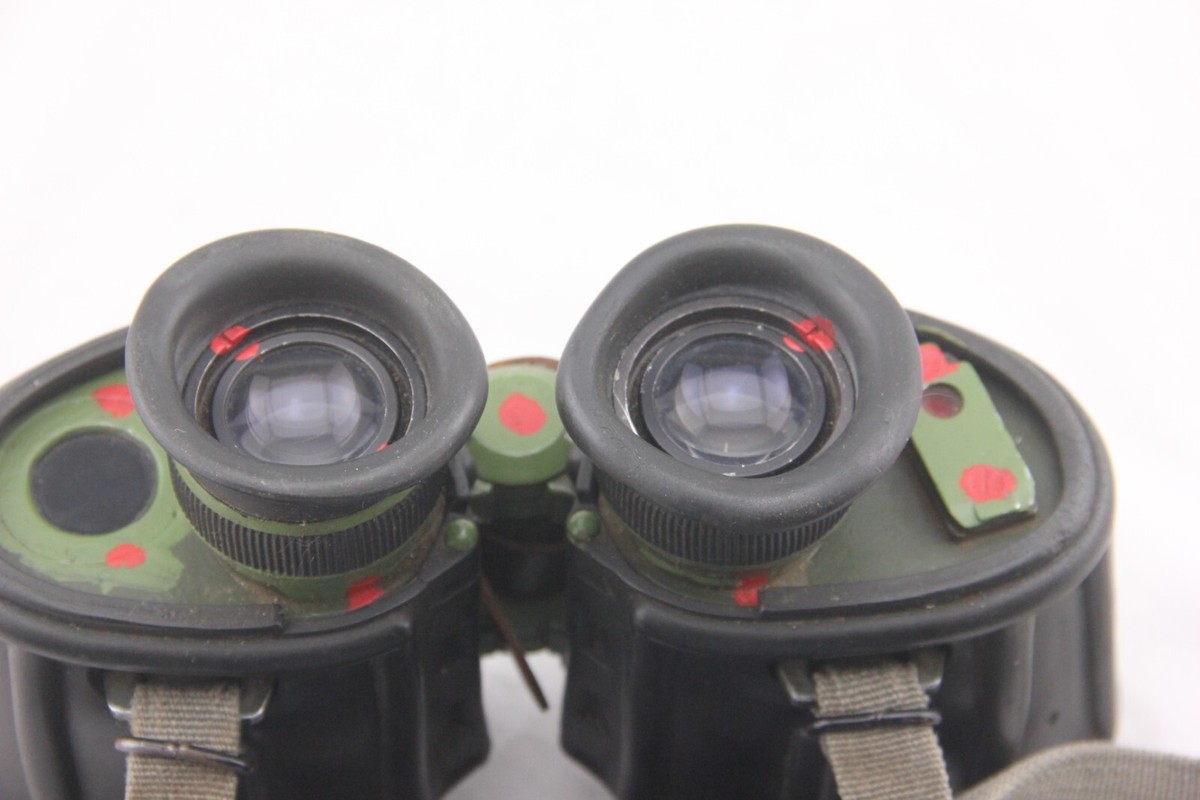 Carl Zeiss Jena ,NVA East German Army Rubberized Binoculars 7 x 40