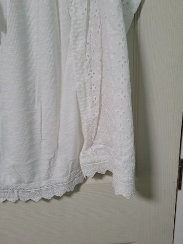 Knox Rose Women’s White Sleeveless Eyelet Blouse Shirt Top size 4X NEW - Picture 4 of 14