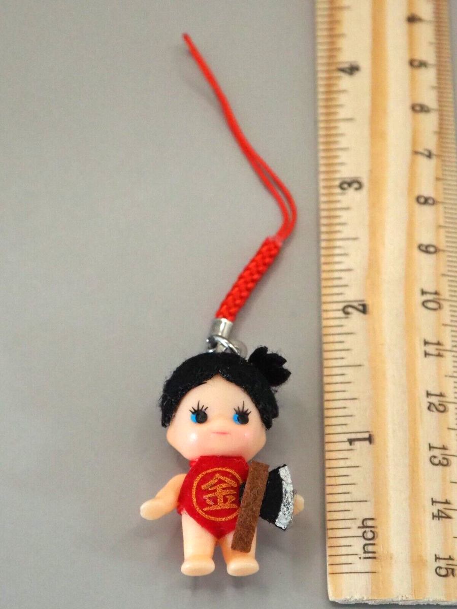 トイガン QP Kewpie Hakone limited QP Kintaro Figure Netsuke Strap Japan E769