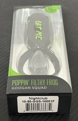 Googan Squad Poppin' Filthy Frog - 2.5 Inch, 5/8 Oz Topwater Fishing Lure, Nightclub Color - View #9
