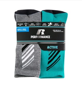 russell performance active socks