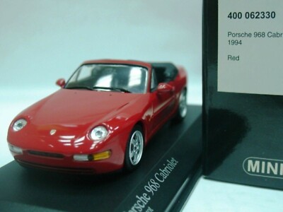 WOW EXTREMELY RARE Porsche 968 3.0L Cabriolet 1994 Red 1:43