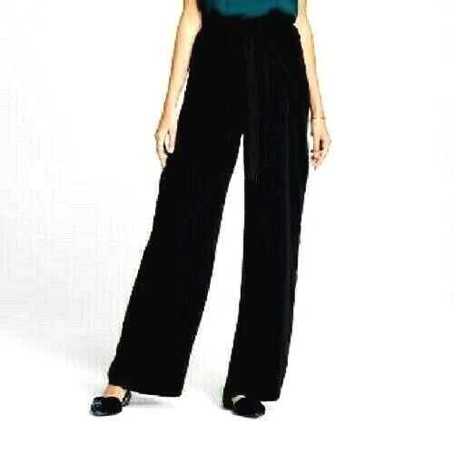 ★ POSZER★ Wide leg string pants black 252WLSPT003F american-stitch_ss25b907-