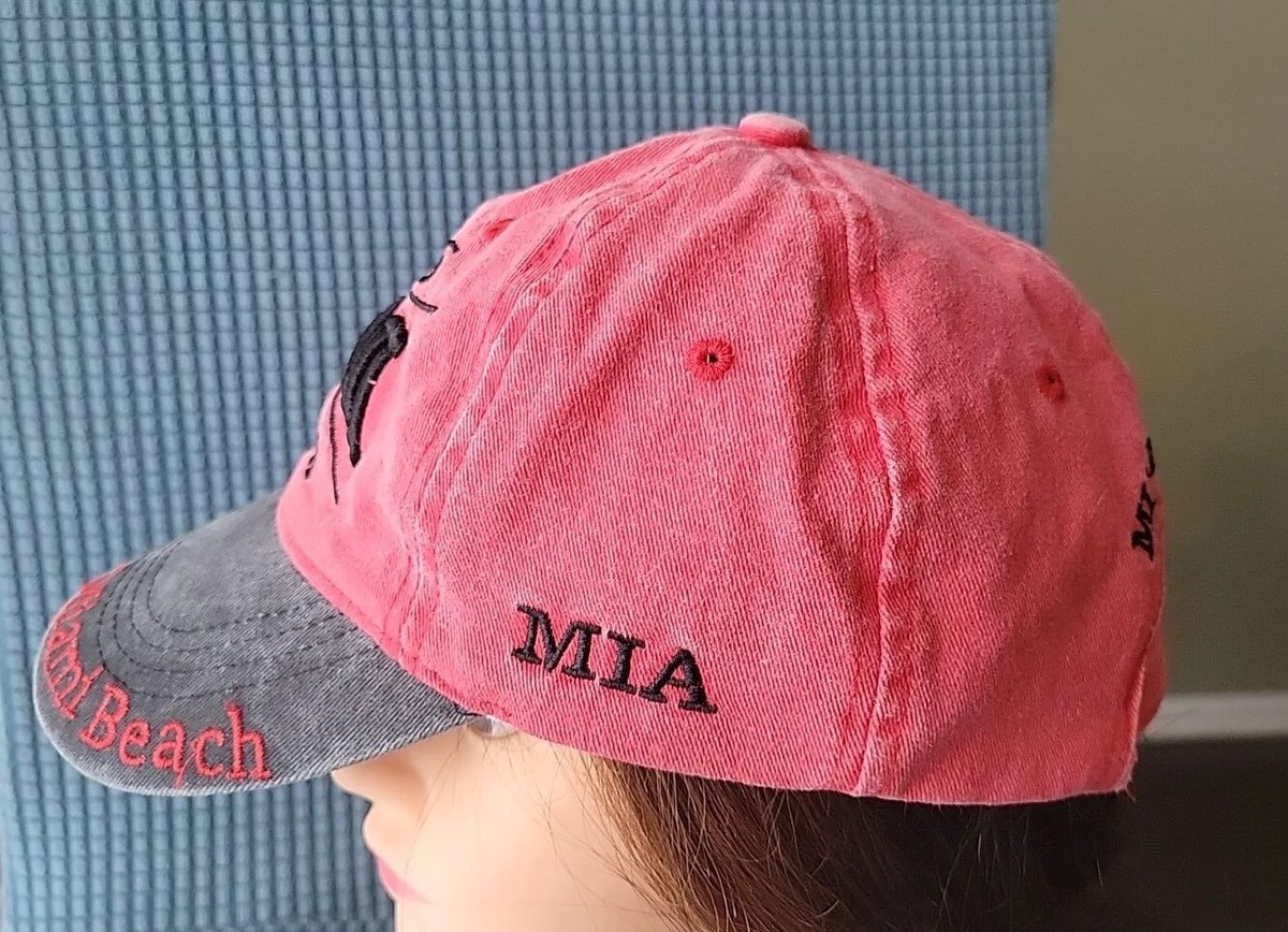 Lucky 7 USA Miami Beach Florida 1896 Adjustable Strapback Baseball