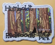 Humboldt Redwoods California State Park Embroidered Patch approx 2.5X3.5"
