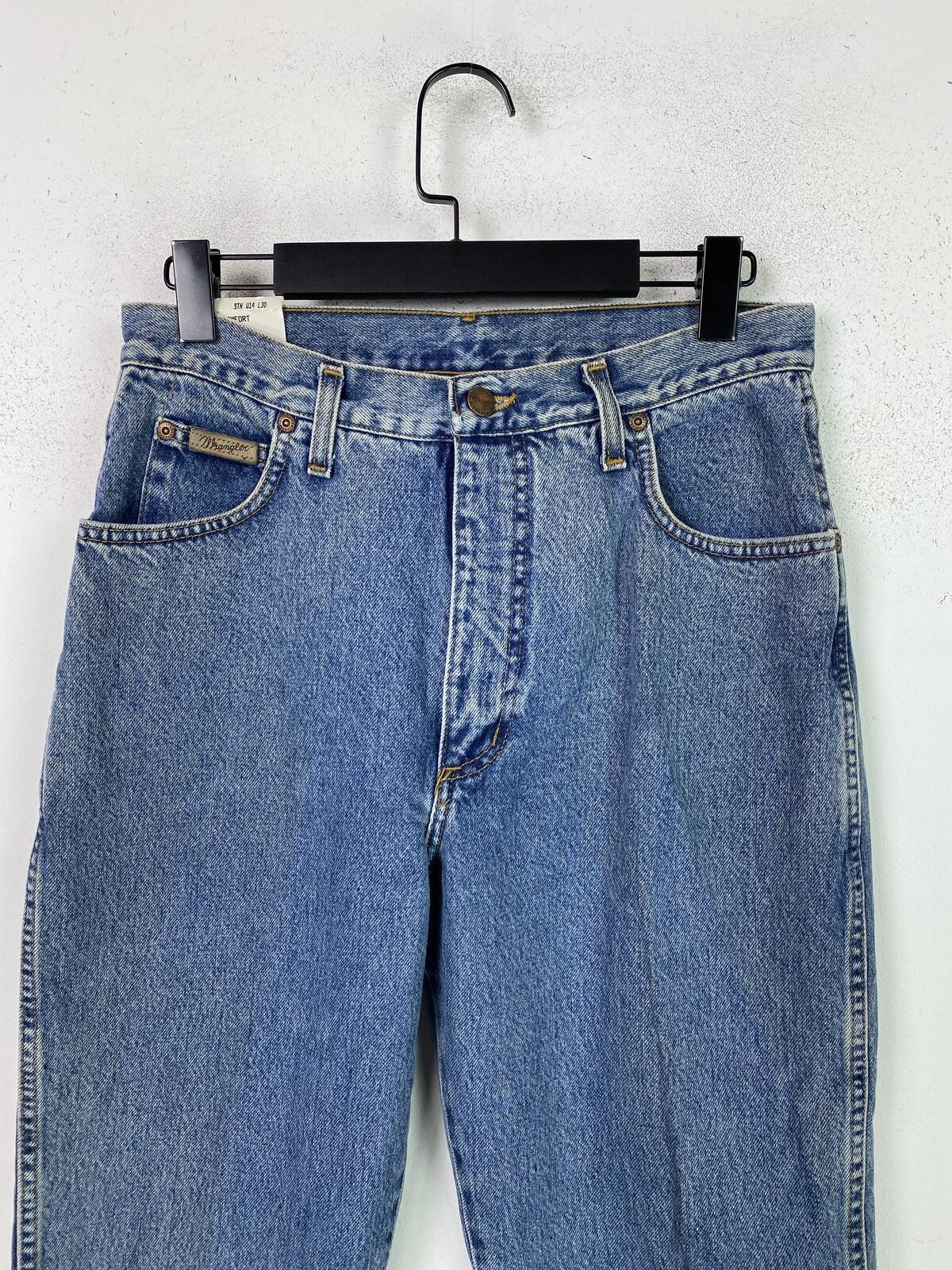 Wrangler Lucy Blue Straight Comfort Fit High Rise Jeans W14 L30 New image 3