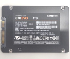 Samsung V-NAND 870 EVO MZ-77E1T0 1TB SSD 2.5" SATA III 6GBps Solid State TH758