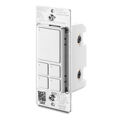 Zooz 700 Series ZEN32 Scene Controller Wall  Switch Multi-Button Remote White