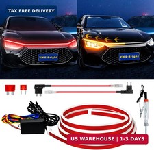 Sequential Turn Signal Led Light Strip Dynamic Scan Start Up Hood Lights Flexibl