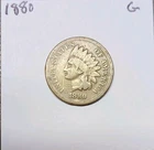 1880 INDIAN HEAD CENT GOOD 1C COPPER