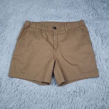 Chubbies The Staples Men's L Shorts 5.5  Inseam Flat Front Twill New Tan Brown