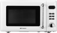 Horno microondas de encimera con pantalla LED 700W 5 niveles de potencia, 8 menu