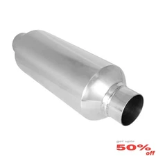 2" Inlet/Outlet Exhaust Resonator Muffler Stainless Steel Universal 13"Length
