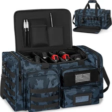 Tactical Pistol Range Bag, Gun Range Bag for Handguns, Shooting Duffle Range Pis