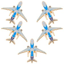 20 pcs Aircraft Brooch Pin: Metal Airplane Brooches - Flight Plane Lapel Pin