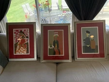 Three Limited Edition Colorful Impressionist Serigraphs Silkscreens Signed S/N