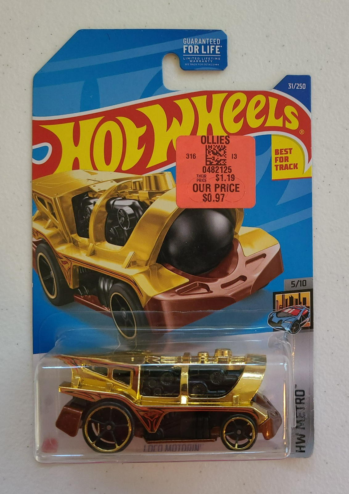 2022 Hot Wheels HW Metro Loco Motorin', Gold, Collector Number 31