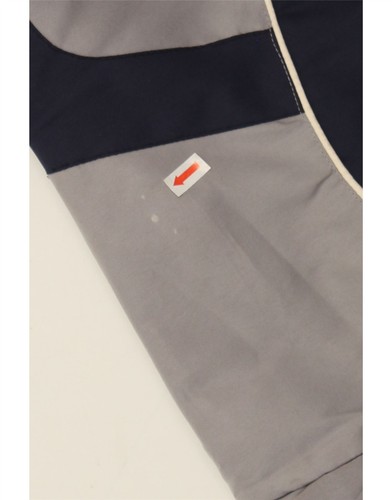 LE COQ SPORTIF Mens Windbreaker Jacket UK 40 Large Navy Blue Colourblock AK02 - Picture 4 of 5