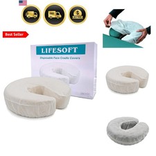 Disposable Fitted Face Cradle Covers Silky Massage Headrest Covers Box of 100