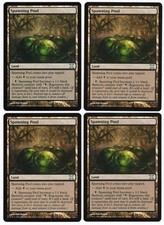 Spawning Pool x4 4x 2007 MTG Core Set Tenth Edition PLAYSET Unc Land NM AZ1