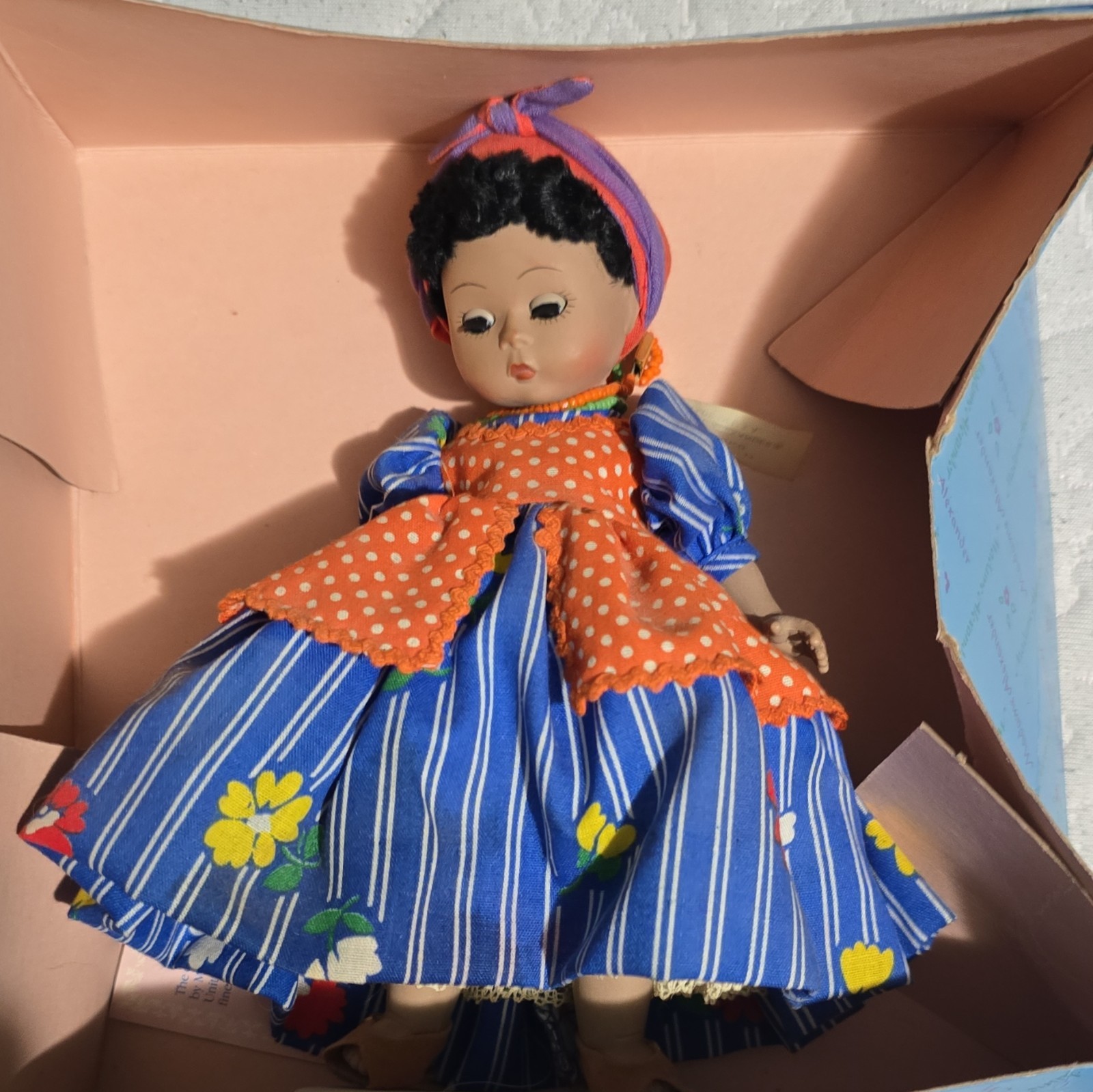 Madame Alexander Girl Fashion Doll Black Curly Hair Brown Eyes w/ Box