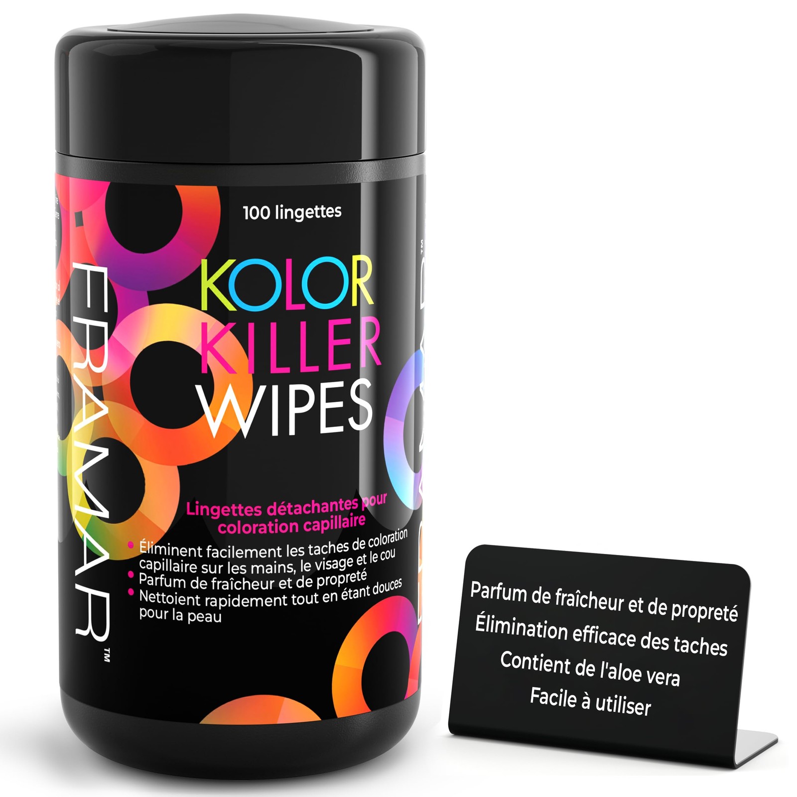 Dissolvant de teinture pour les cheveux colores afin d'enlever les reflets ternes