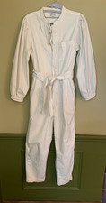 J. Crew Puff Sleeve Ivory Cotton Chino Jumpsuit - Size 4