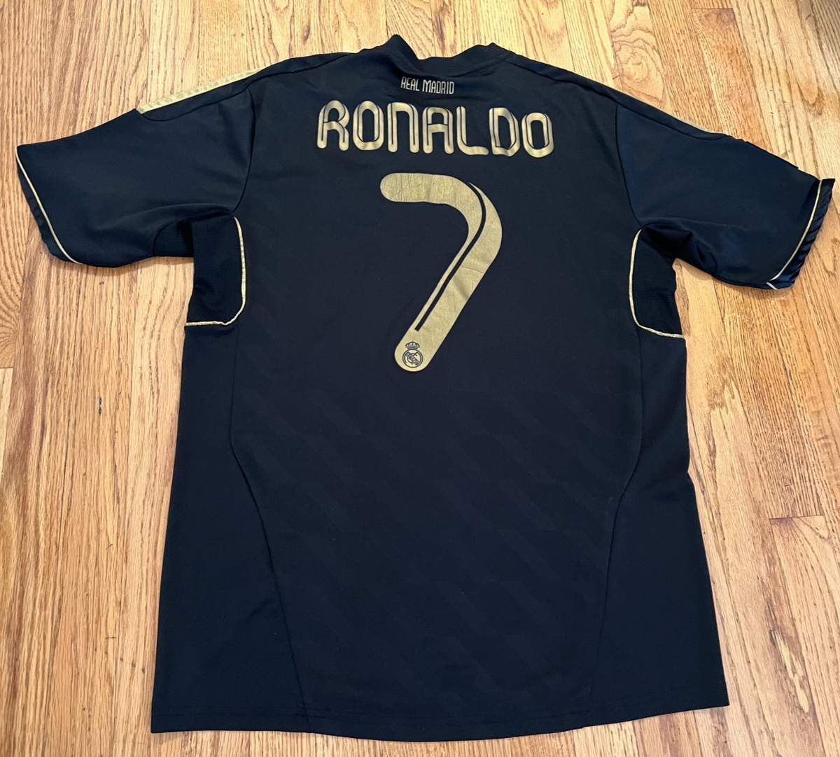 Adidas Real Madrid Cristiano Ronaldo #7 Jersey 2011 Black Sz