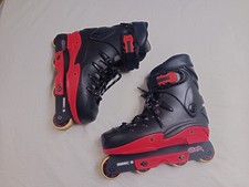 Cougar Black Red Aggressive Inline ABEC 5 Skates Men