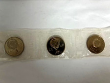 Set of 3 USSR 1 ruble coins 60 Years to the 1917 revolution