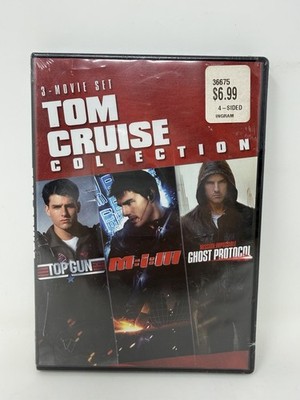 Tom Cruise 3-Movie DVD Set Top Gun M:I:3 & Mission Impossible Ghost Protocol NEW