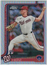 2025 Topps Chrome #270 DJ Herz Refractor Rookie RC Nationals