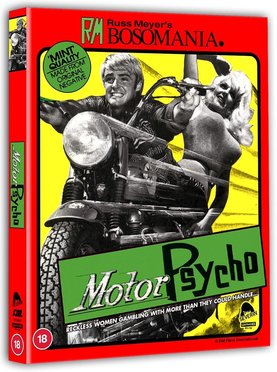 MotorPsycho     -  4K UHD + Blu Ray -  New & Sealed  Russ Meyer