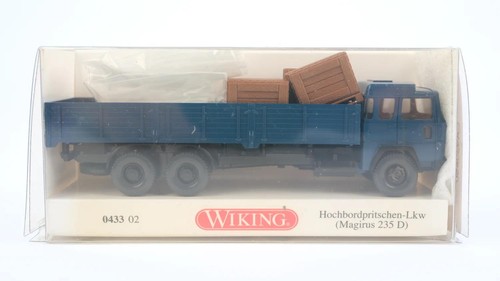 Wiking H0 043302 Magirus 235 D camión plataforma alta borda | Condition: Gebraucht