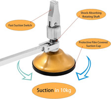 Circular Glass Cutter, Adjustable Circle Glass Cutting Tools, 360 Cutter Hea...