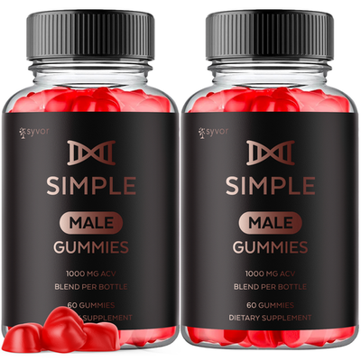 #ad 2 Pack Simple Male Gummys Advanced Formula Max Support Supplement 120 Gummies $29.95