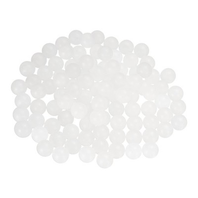 100pcs PP Plastic Bearing Balls 7/16'' Solid Plastic Balls G2 Precision, White