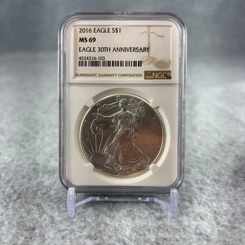 2016 Silver Eagle MS69 30th Anniversary