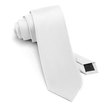 63'' XL Black Ties For Men Solid Color Extra Long Neckties 3.35'' (8.5CM) White