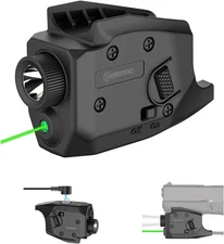 350 Lumens Pistol Light Green Laser Combo Is Compatible with Glock 42/43/43X/48 