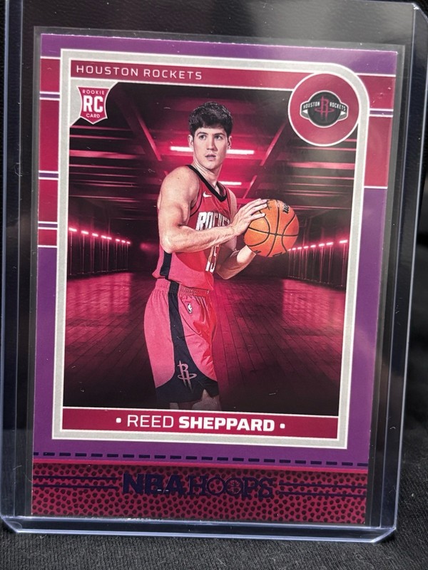 Panini 2024-25 NBA Hoops Reed Sheppard Rookie RC #233 Houston Rockets