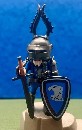 Playmobil Blue Falcon Knight Viking Soldier Castle Vintage Custom