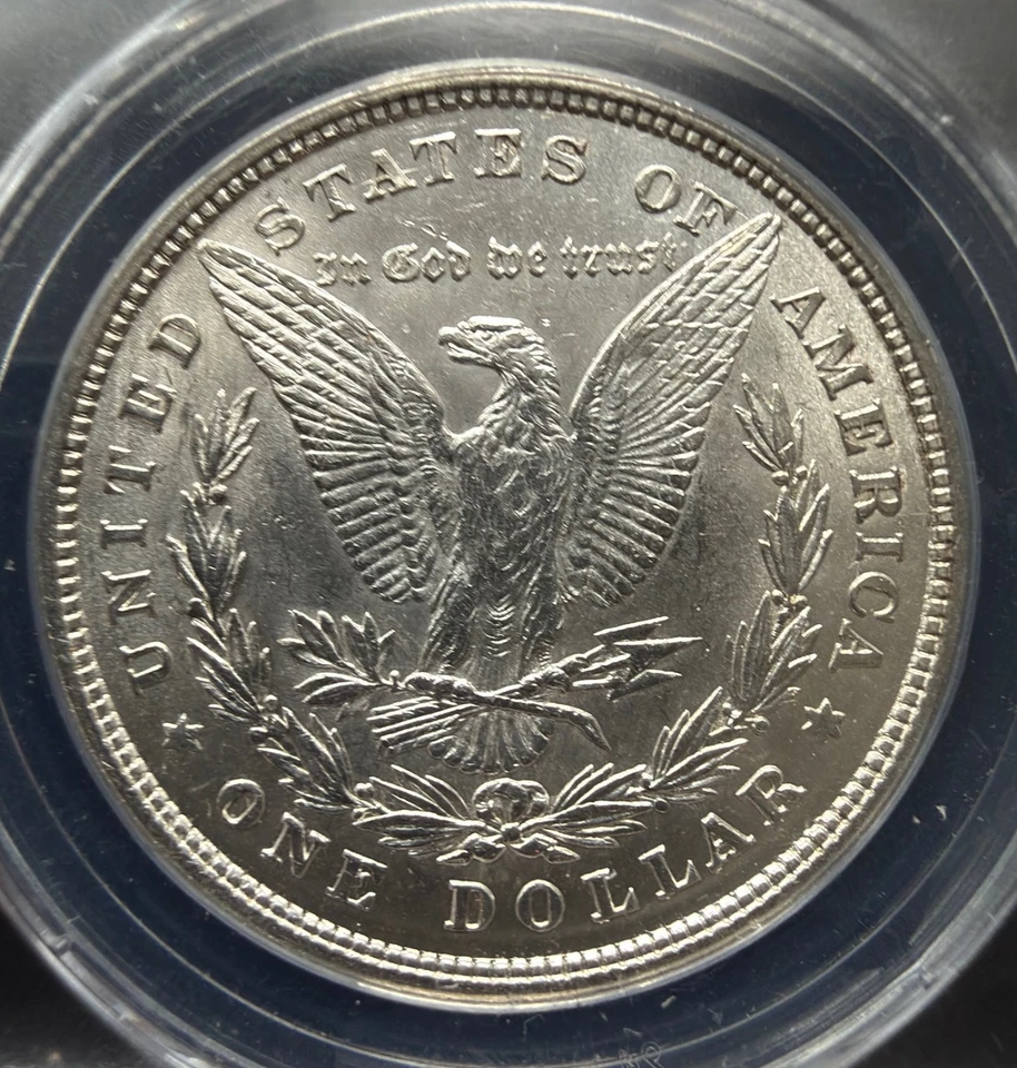 1878-P $1 Morgan Silver Dollar 8TF VAM-7 AU58 - Image 4 of 4