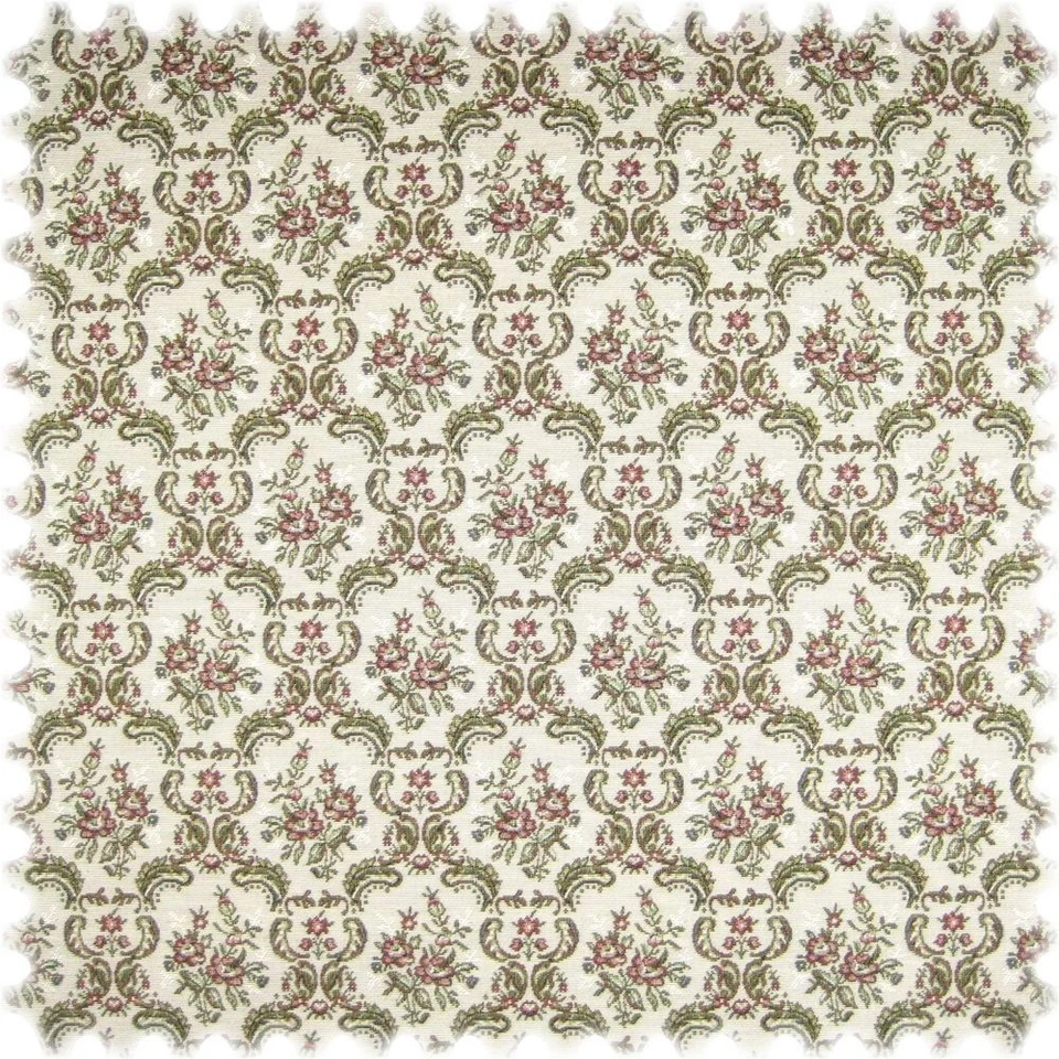 HEIRO Jacquard Ornament Gobelin Möbelstoff Haydn beige