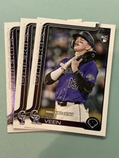 2025 Topps Update Series Zac Veen US2 RC Rookie Debut Lot Of 3 Rockies