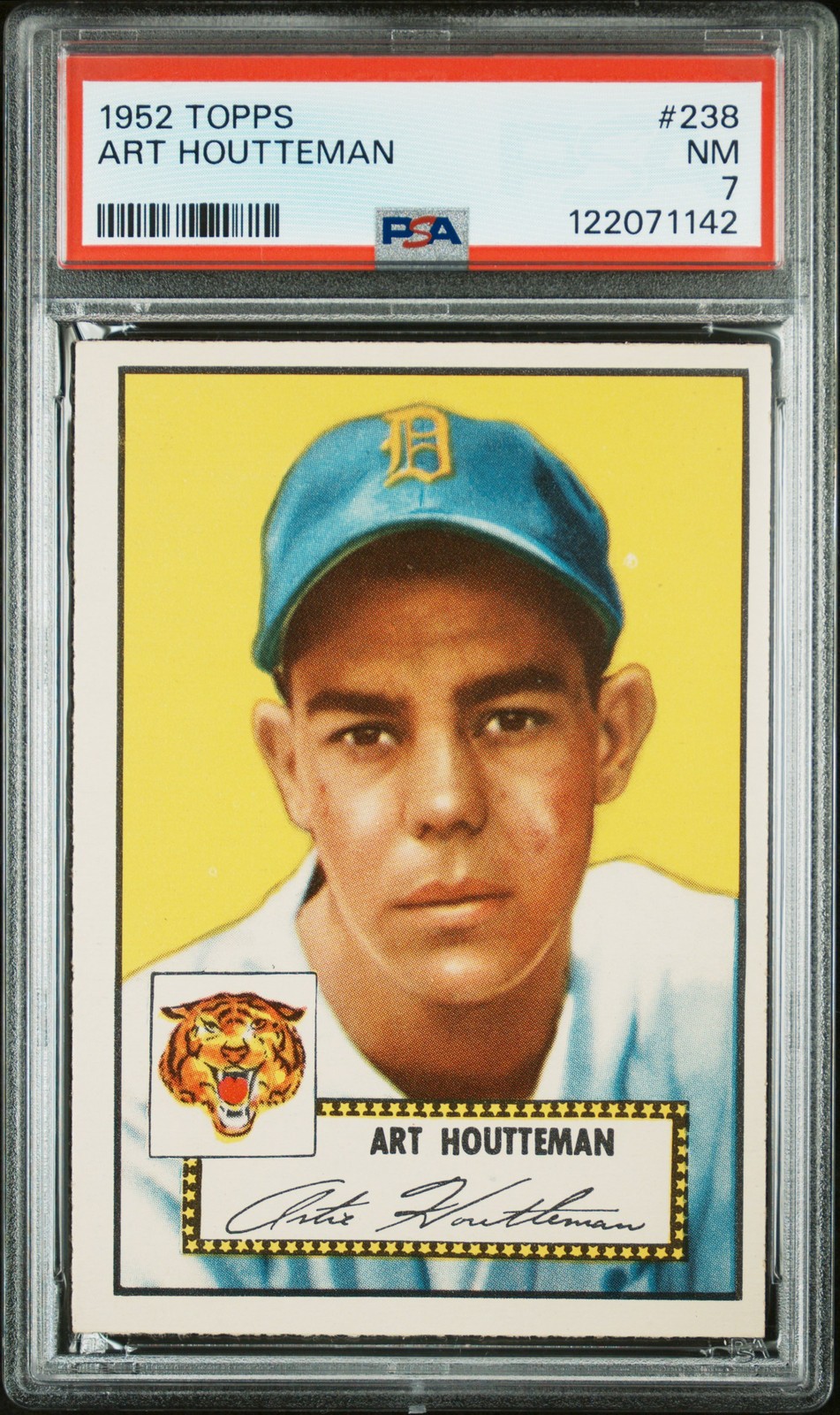 1952 Topps #238 Art Houtteman PSA 7 Near Mint (142)!!
