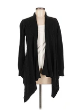 AB Studio Women Black Cardigan M