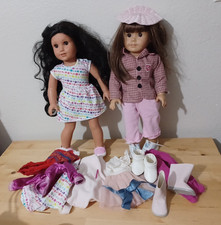 Set of two American Girl Dolls With Clothes As Is Used
