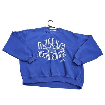 Vintage Dallas Cowboys Sweatshirt Mens Large Blue NFL Football Apex One 90s