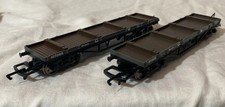 HORNBY R6477A  x2 GWR MACAW BOLSTER WAGONS 84428 UNBOXED GC JOB LOT